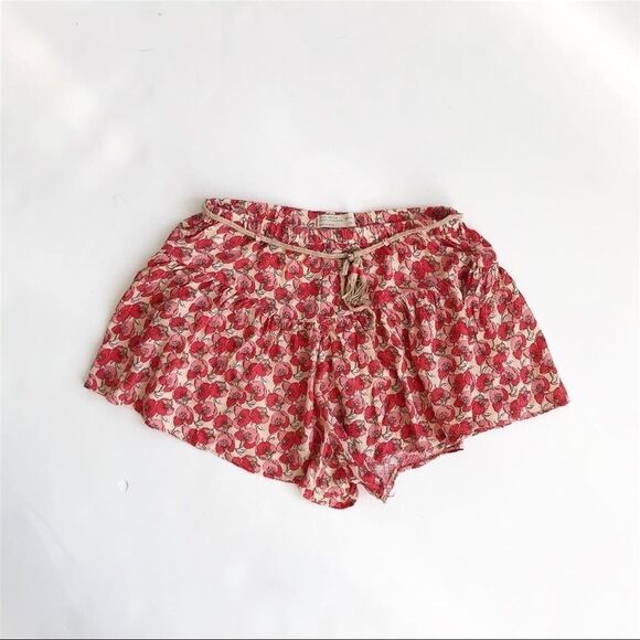 Zara soft floral print belted shorts EUC 13/14Y - Picture 4 of 5